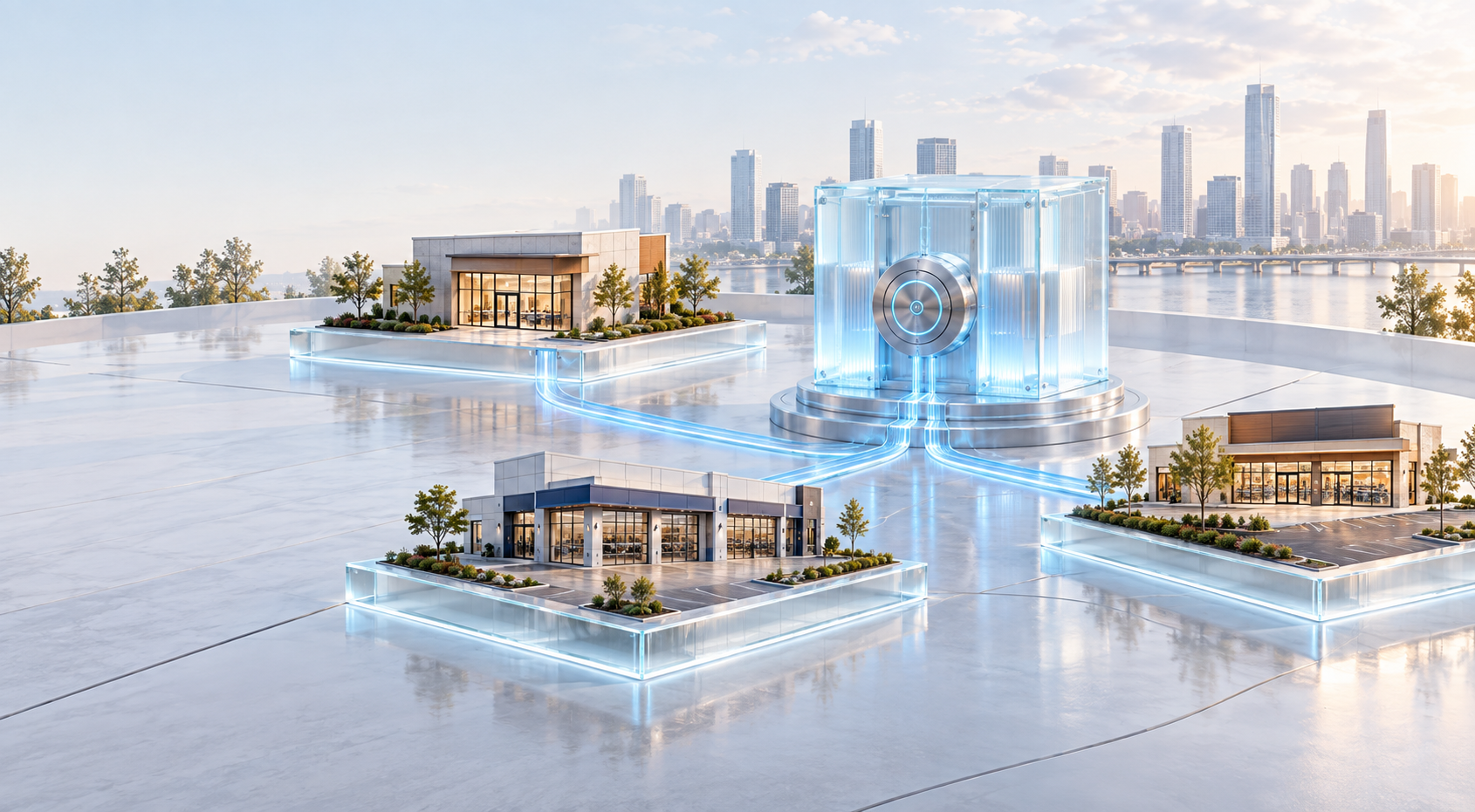 Premium mixed-use residential property on a tree-lined boulevard